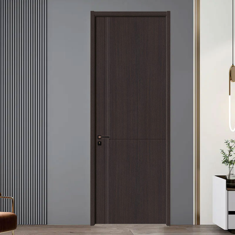 GW-113 Schwarze PVC-MDF-Innenraumtür